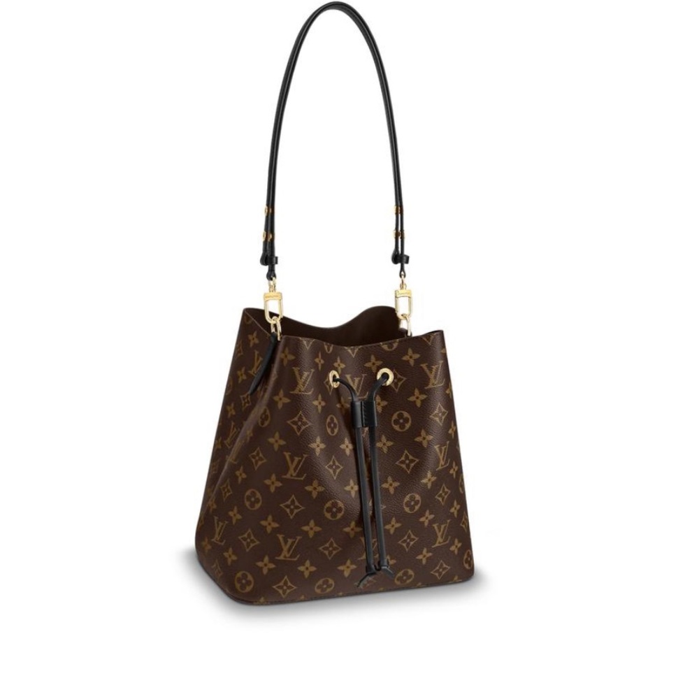 Louis Vuitton One Handle Black Monogram Canvas Cross Body Bag